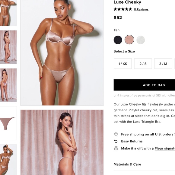 Luxe Cheeky Fleur du Mal size Medium - Picture 1 of 3